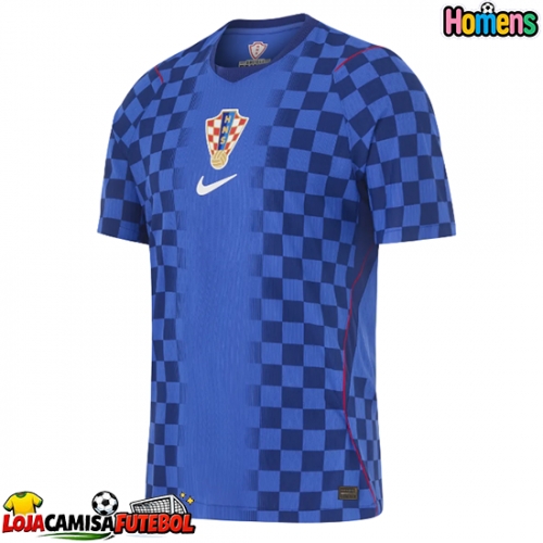 Camisa de Futebol Croácia Equipamento Secundário Mundo 2026 Manga Curta